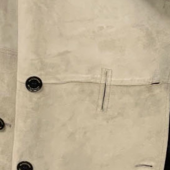 Burberry Kyrewood Suede Trench Coat Size Large - Picture 6 of 7